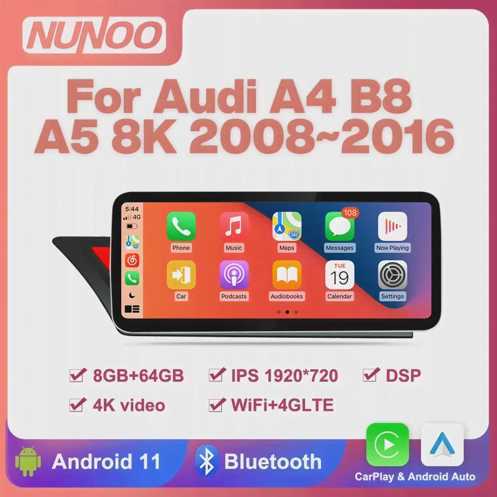 Автомобильный Радиоприемник Android Мультимедийный Плеер Для Audi A4 B8 A5 2008-2017 MMI 2G 3G CarPlay 8 + 64G IPS Сенсорный экран GPS WiFi DSP Стерео