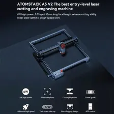 Atomstack A5 V2 6W Laser Engraver 24000mm/min High Speed 400x400mm Engraving Area